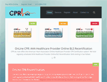 Tablet Screenshot of cpr-etc.com